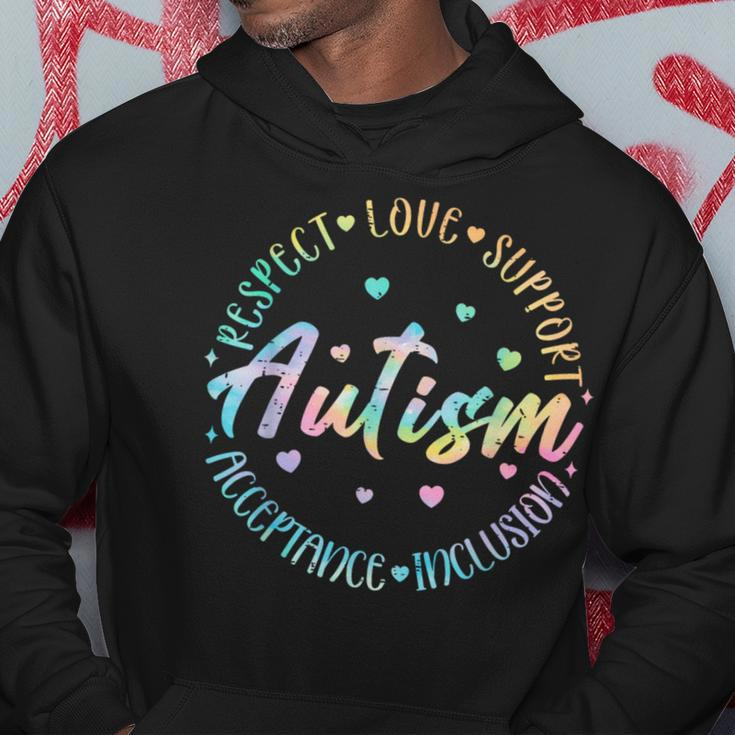 Tie Dye Respect Love Support Acceptance Autism Awareness Hoodie Unique Gifts