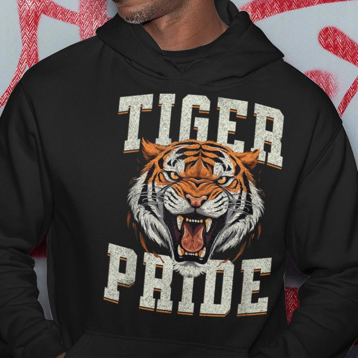 Tiger Pride Tiger Mascot Vintage School Sports Team Hoodie Funny Gifts