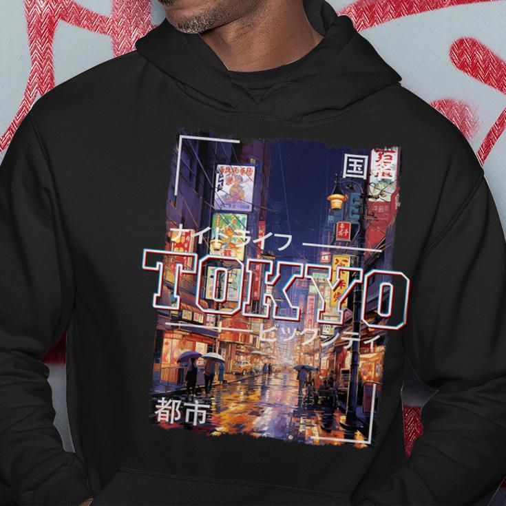 Tokyo City Retro Japan Ästhetik Straßenon Tokio Hoodie Lustige Geschenke