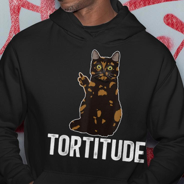 Tortitude Tortoiseshell Cat Owner Tortie Cat Lover Hoodie Personalized Gifts