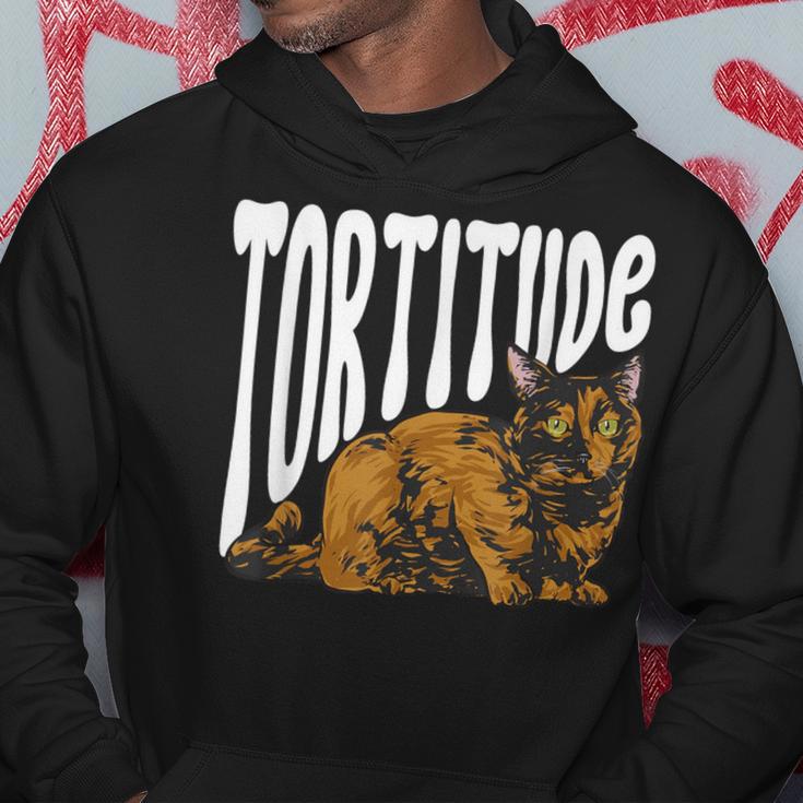 Tortoiseshell Cat Tortitude Tortie Cat Hoodie Unique Gifts