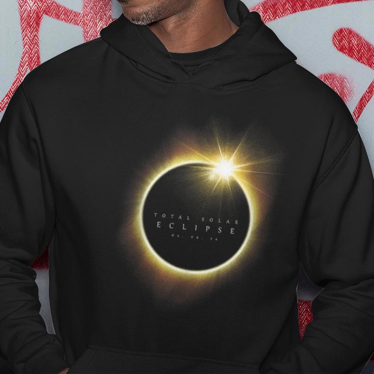 Total Eclipse Map Path Of Totality Lover April 8 2024 Hoodie Funny Gifts
