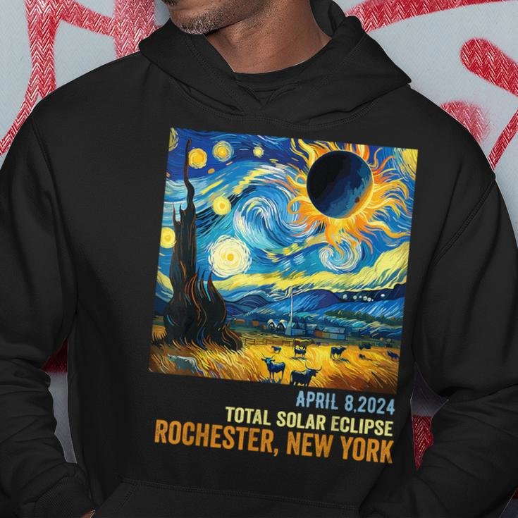 Total Solar Eclipse 04082024 Rochester New York Hoodie Unique Gifts