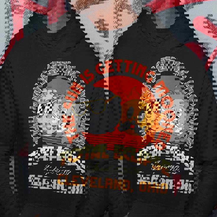 Total Solar Eclipse 040824 Cleveland Ohio Hoodie Unique Gifts