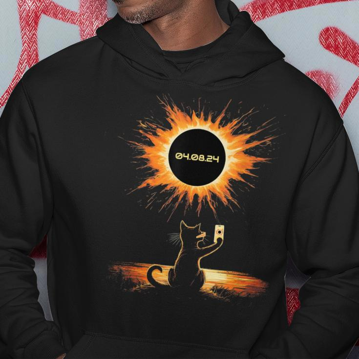 Total Solar Eclipse 2024 April 8 Cat America Totality Hoodie Personalized Gifts