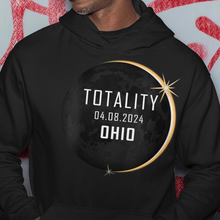 Total Solar Eclipse 2024 Ohio America Spring Totality Hoodie Personalized Gifts