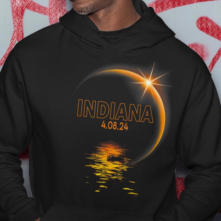 Total Solar Eclipse 40824 Indiana 2024 Totality America Hoodie Unique Gifts