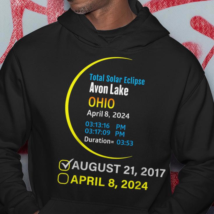 Total Solar Eclipse April 8 2024 Ohio Avon Lake Hoodie Unique Gifts