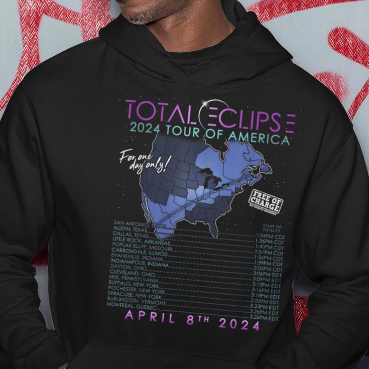 Total Solar Eclipse April 8Th 2024 Tour Of America Hoodie Personalized Gifts