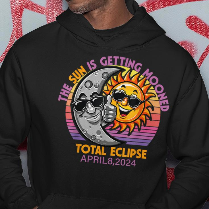 Total Solar Eclipse Chase 2024 Sun Is Getting Mooned Hoodie Unique Gifts