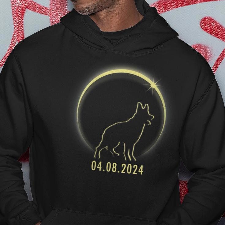 Total Solar Eclipse German Shepherd Lover April 8 2024 Hoodie Funny Gifts