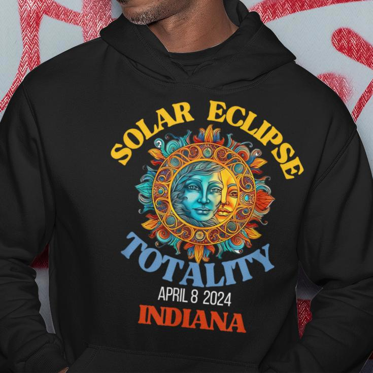Total Solar Eclipse Indiana April 8 2024 Usa Totality Hoodie Unique Gifts
