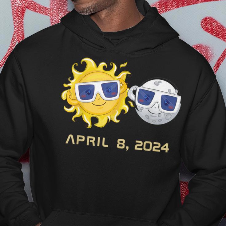 Total Solar Eclipse Sun And Moon 8 April 2024 Hoodie Unique Gifts