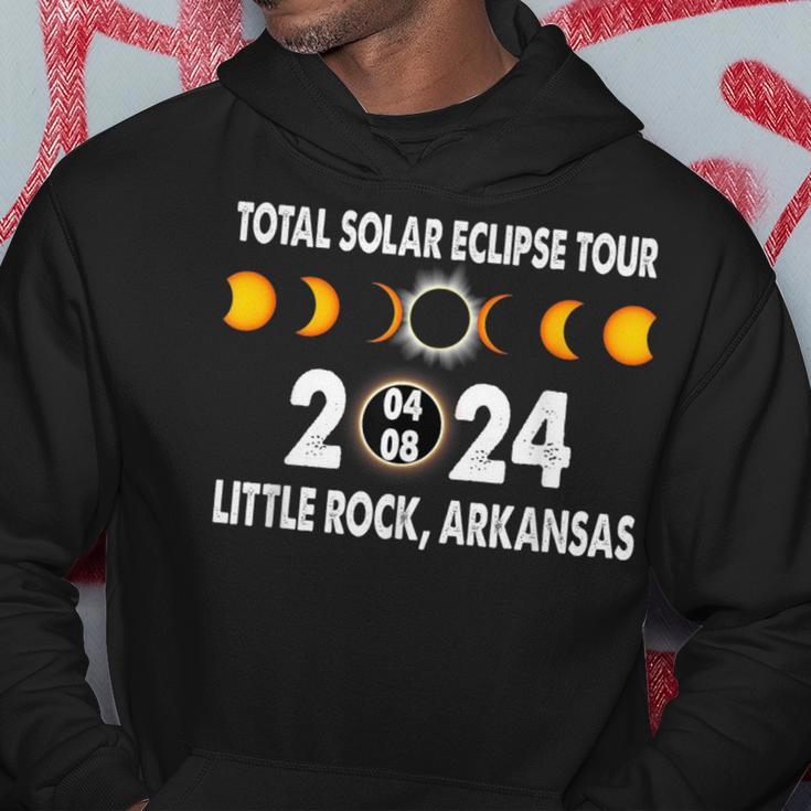 Total Solar Eclipse Us Tour 04 08 2024 Little Rock Arkansas Hoodie Unique Gifts