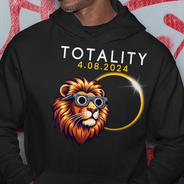 Totality 2024 Total Solar Eclipse Lion 4 8 2024 America Fun Hoodie Unique Gifts