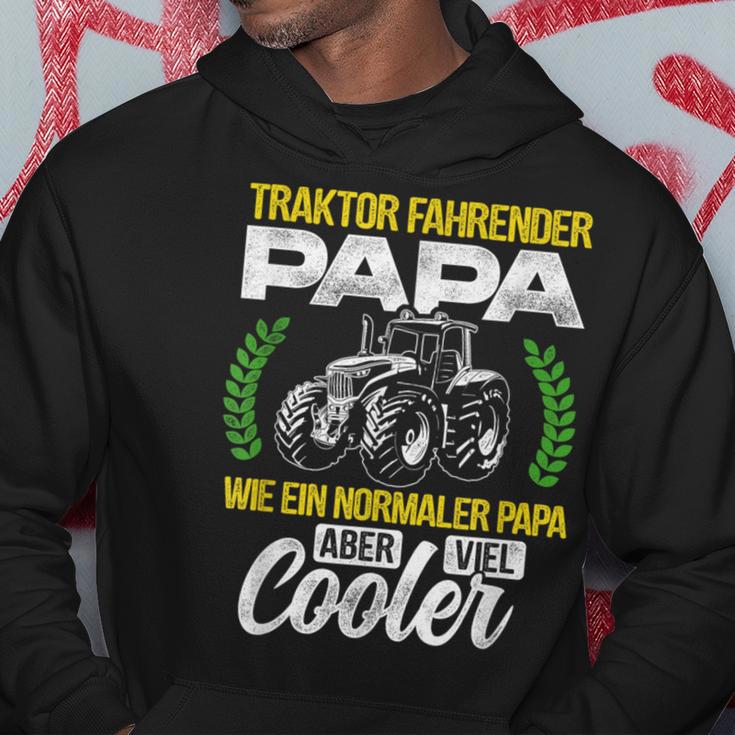 Tractor Fahrender Papa Wie Ein Normaler Papa Aber Cooler Kapuzenpullover Lustige Geschenke