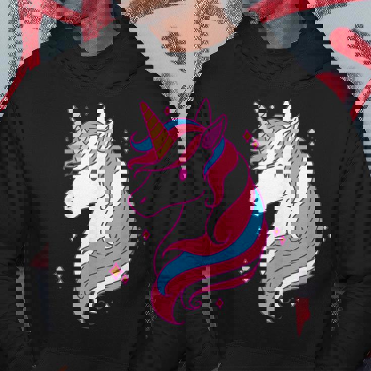 Trans Pride Einhorn Lgbt-Trans-Alliierter Black Hoodie Lustige Geschenke