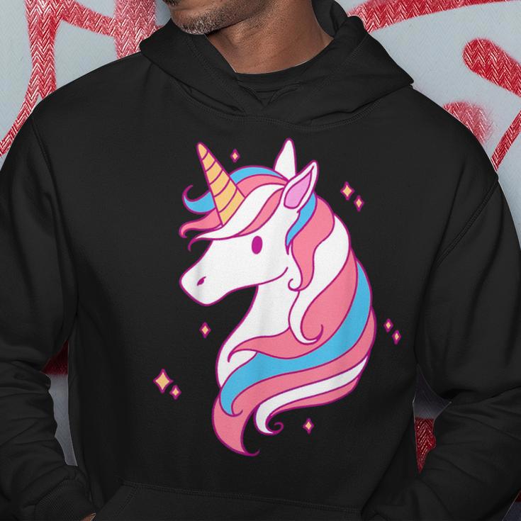 Trans Pride Einhorn Lgbt-Trans-Alliierter Black Hoodie Lustige Geschenke