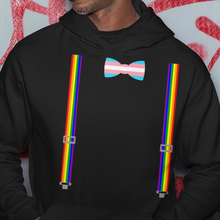 Trans Pride Transgender Equality Lgbt Flag Bow Tie Suspender Hoodie Unique Gifts