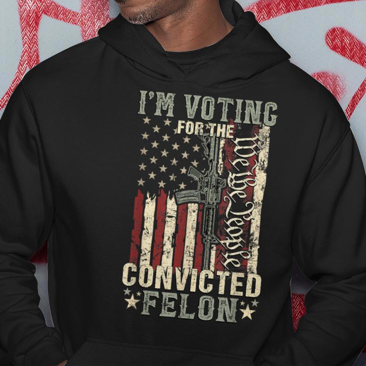 Trump 2024 Convicted Felon I'm Voting Convicted Felon 2024 Hoodie Unique Gifts