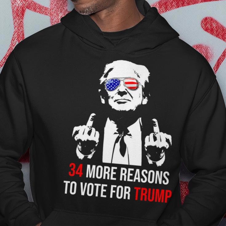 Trump Convicted Felon 34 More Reasons To Vote For Trump Hoodie Unique Gifts