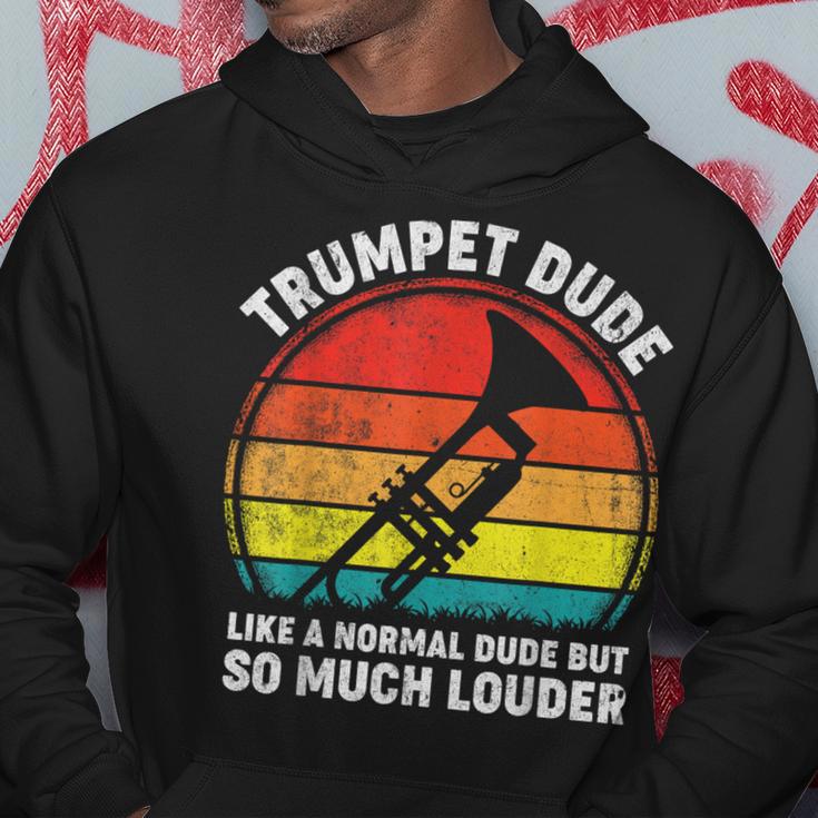 Trumpeter Marching School Band Vintage Jazz Trumpet Hoodie Unique Gifts