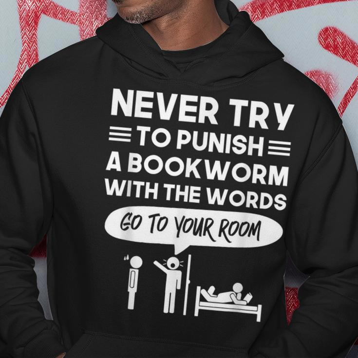 Never Try To Punish A Bookworm Hoodie Unique Gifts