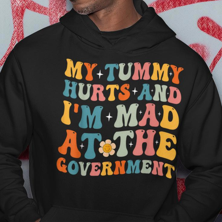 My Tummy Hurts And I'm Mad At The Government Frog Hoodie Unique Gifts