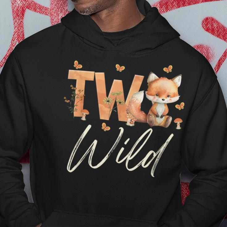 Two Wild Fox Woodland Animal 2Nd Birthday 2 Year Old Hoodie Unique Gifts