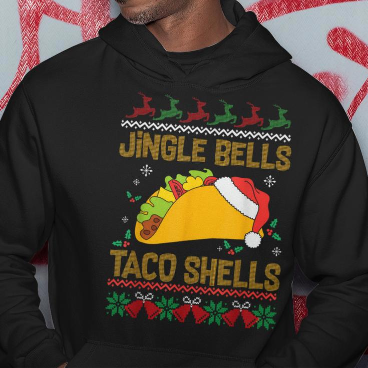 Ugly Christmas Fast Food Joke Jingle Bells Taco Shells Hoodie Unique Gifts
