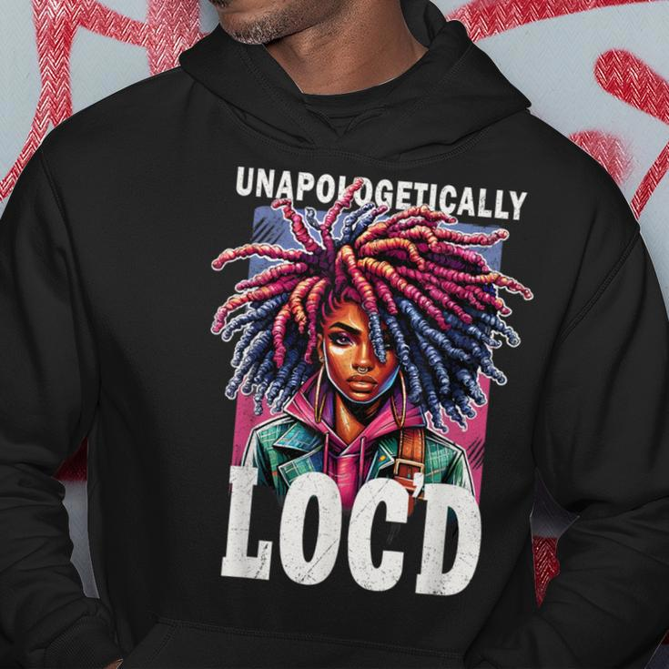 Unapologetically Loc'd Black History Melanin Black Queen Hoodie Funny Gifts