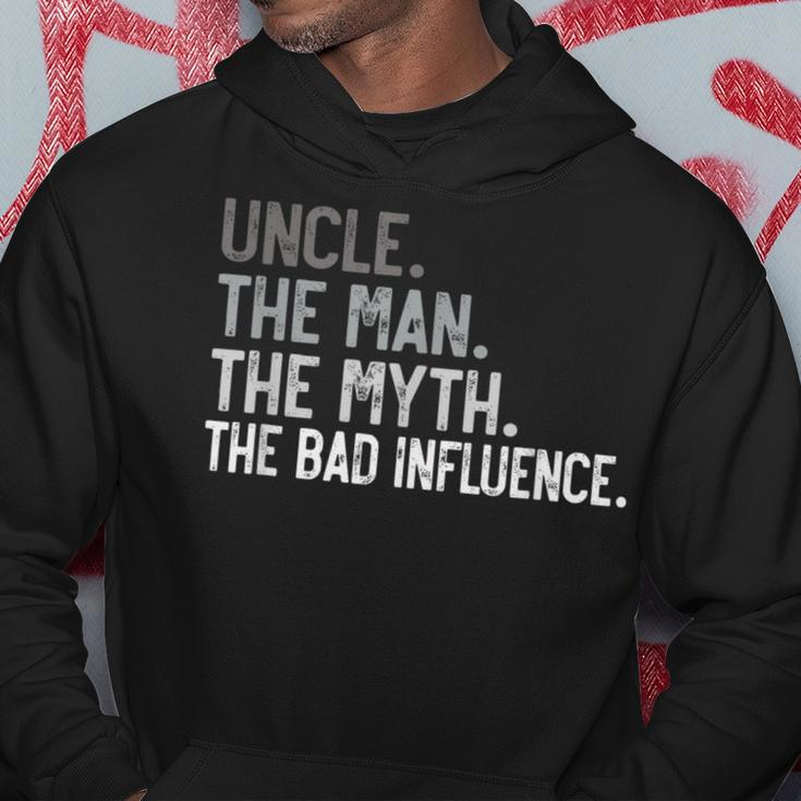 Uncle The Man The Myth The Bad Influence For Dad Papa Hoodie Personalized Gifts