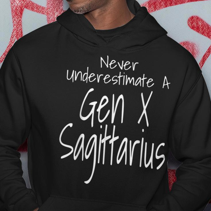 Never Underestimate A Gen X Sagittarius Zodiac Sign Hoodie Unique Gifts