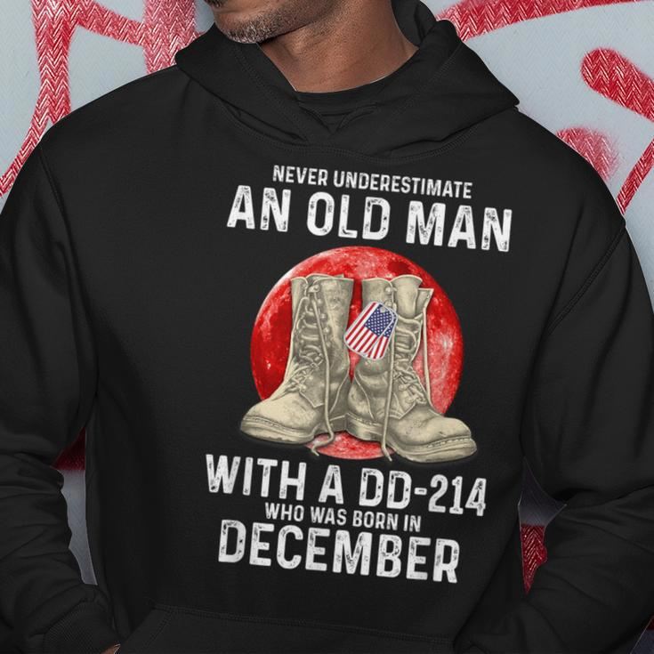 Never Underestimate An Old Man With A Dd-214 December Hoodie Unique Gifts