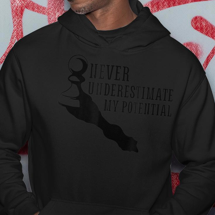 Never Underestimate My Potential Pawn Board Games Hoodie Unique Gifts