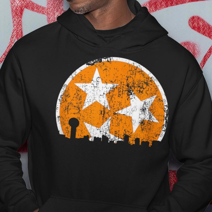 Unique Orange & White Tennessee State Flag Knoxville Skyline Hoodie Unique Gifts