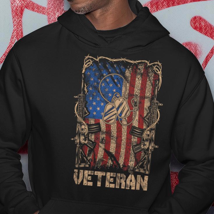 US Veteran Memorial Day American Flag Vintage Hoodie Unique Gifts