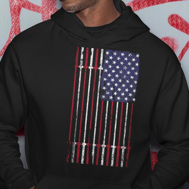 Usa Flag Barbell Hoodie Lustige Geschenke