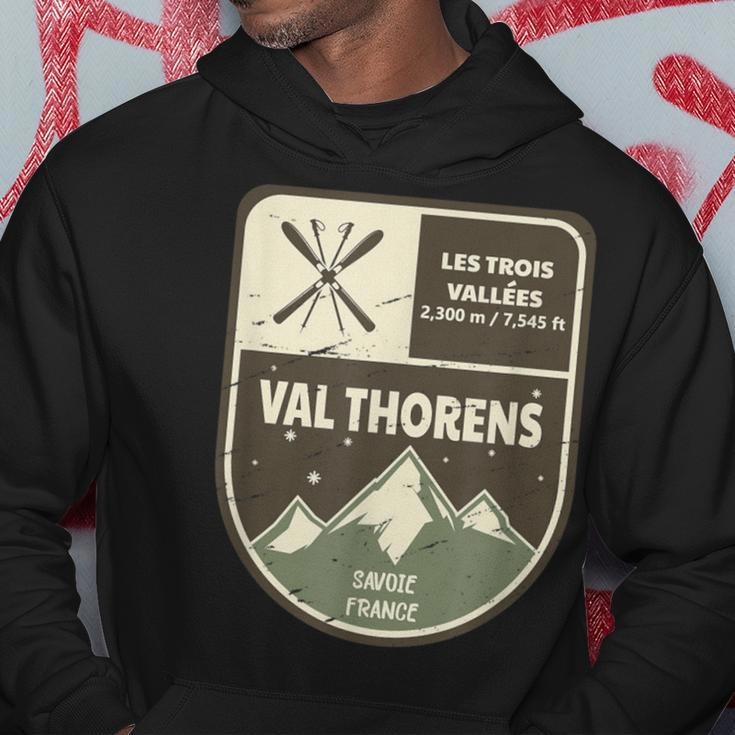 Val Thorens Les Trois Vallées Savoie France Vintage Hoodie Lustige Geschenke