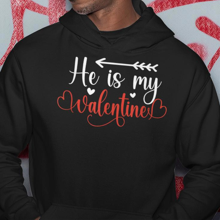 Valentine Couple Matching Her From Him He Is My Valentine Hoodie Unique Gifts