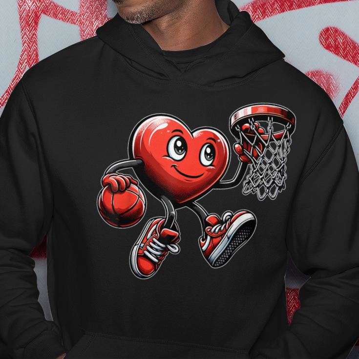 Valentine's Day Heart Basketball Team Player Hoodie Unique Gifts