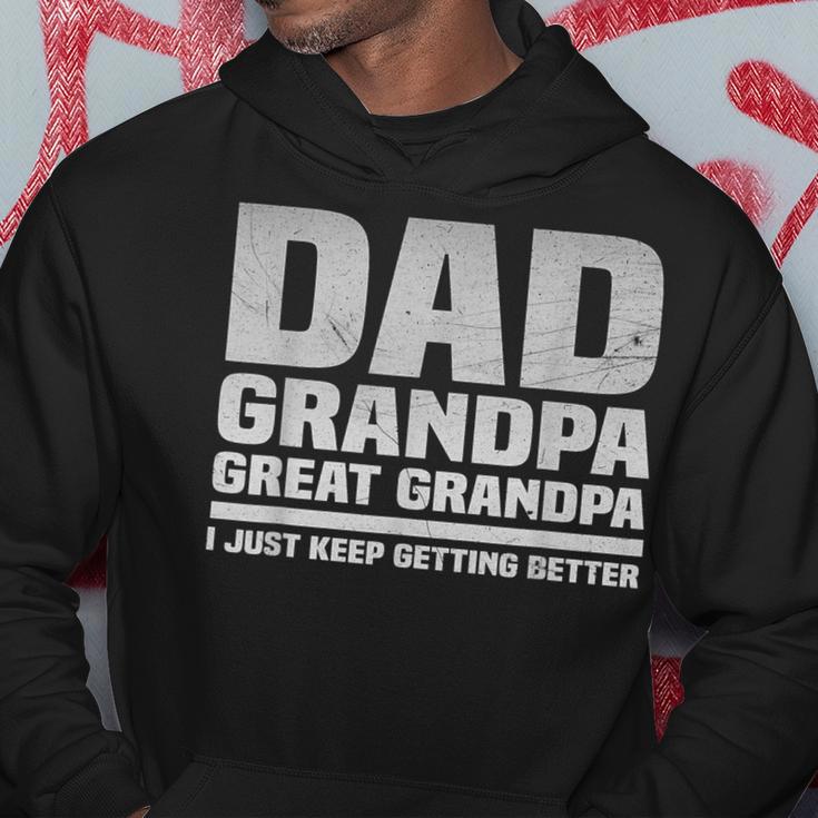 Vatertag 2024 Papa Opa Urgroßvater Kapuzenpullover Lustige Geschenke