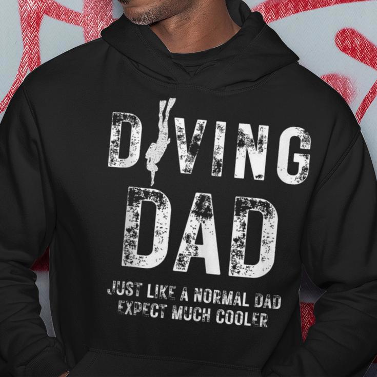 Vatertag Tauchen Papa Lustig Tauchen Papa Opa Männer Kapuzenpullover Lustige Geschenke