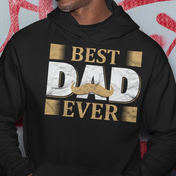 Vatertagaterintage Mustache Best Dad Ever Papa Kapuzenpullover Lustige Geschenke