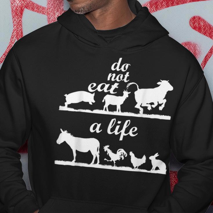 Vegan Animal Do Not Eat Life Raw Diet Vegi Hoodie Unique Gifts