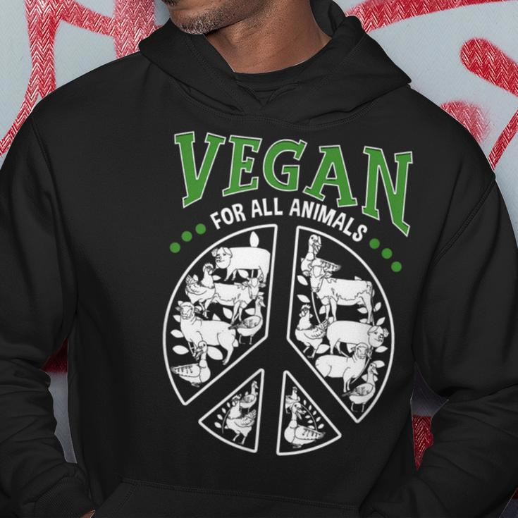 Vegan For All Animals And Peace Love Equality And Hope Hoodie Unique Gifts