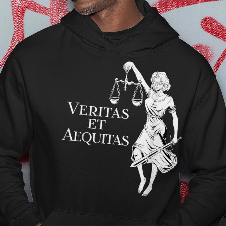 Veritas Et Aequitas Goddess Lady Justice Hoodie Unique Gifts