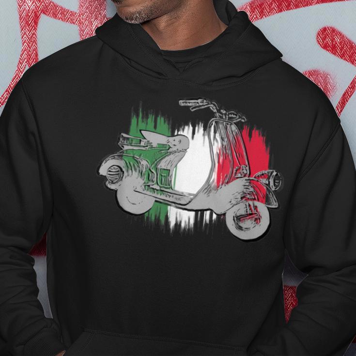 Vespa Scooter Vintage Retro Italian Flag Hoodie Lustige Geschenke