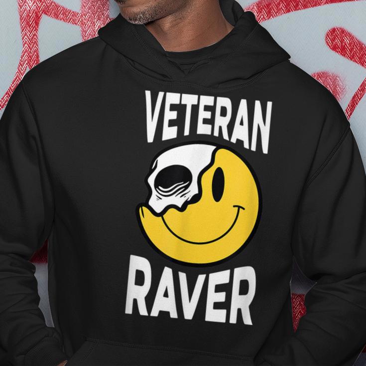 Veteran Raver Old School Rave Raving Party Hoodie Lustige Geschenke