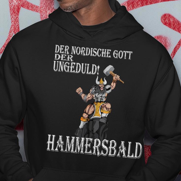 Viking Nordic God Of Impatience Hammersbald Fighter Hoodie Lustige Geschenke